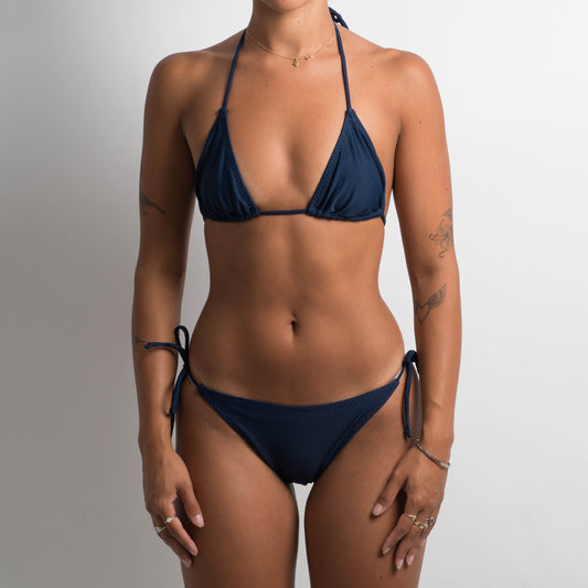 NAVY STRING BIKINI