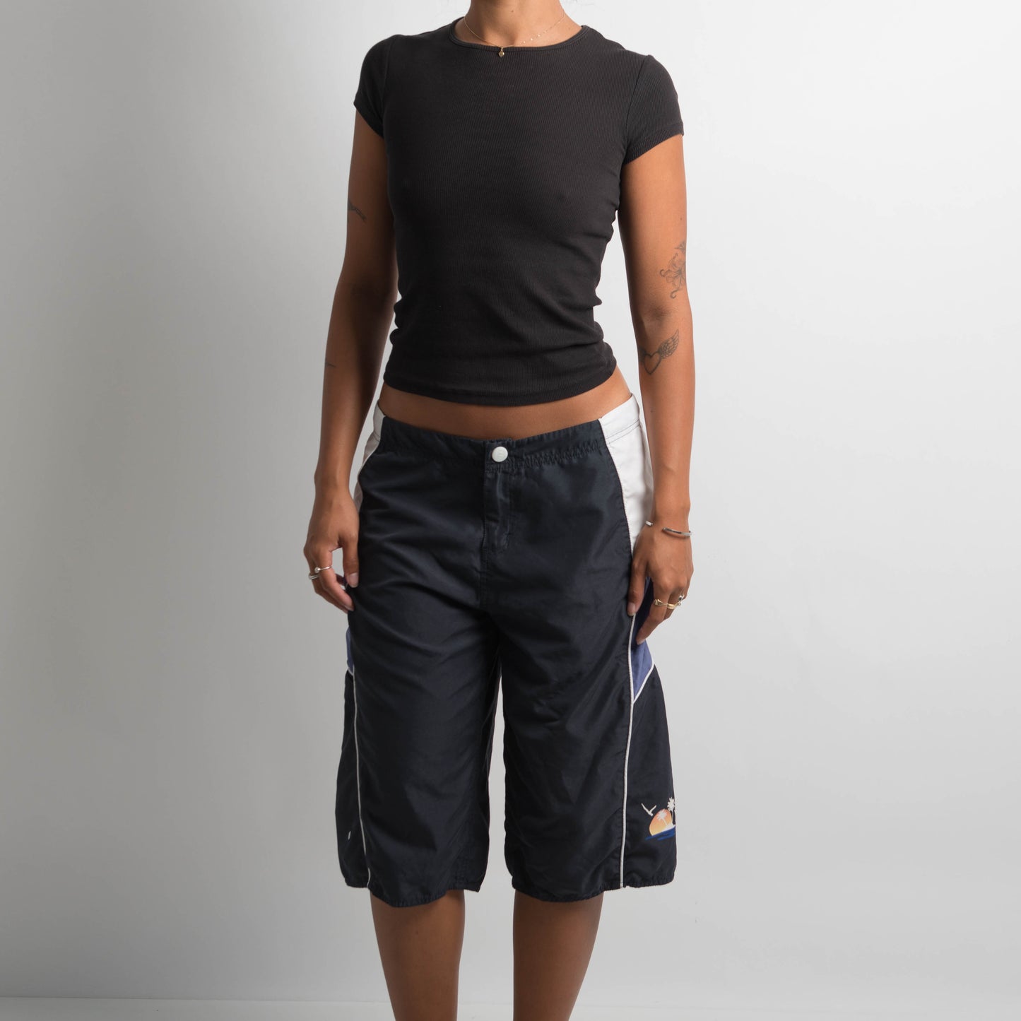 NAVY/WHITE LONGLINE BOARDIES