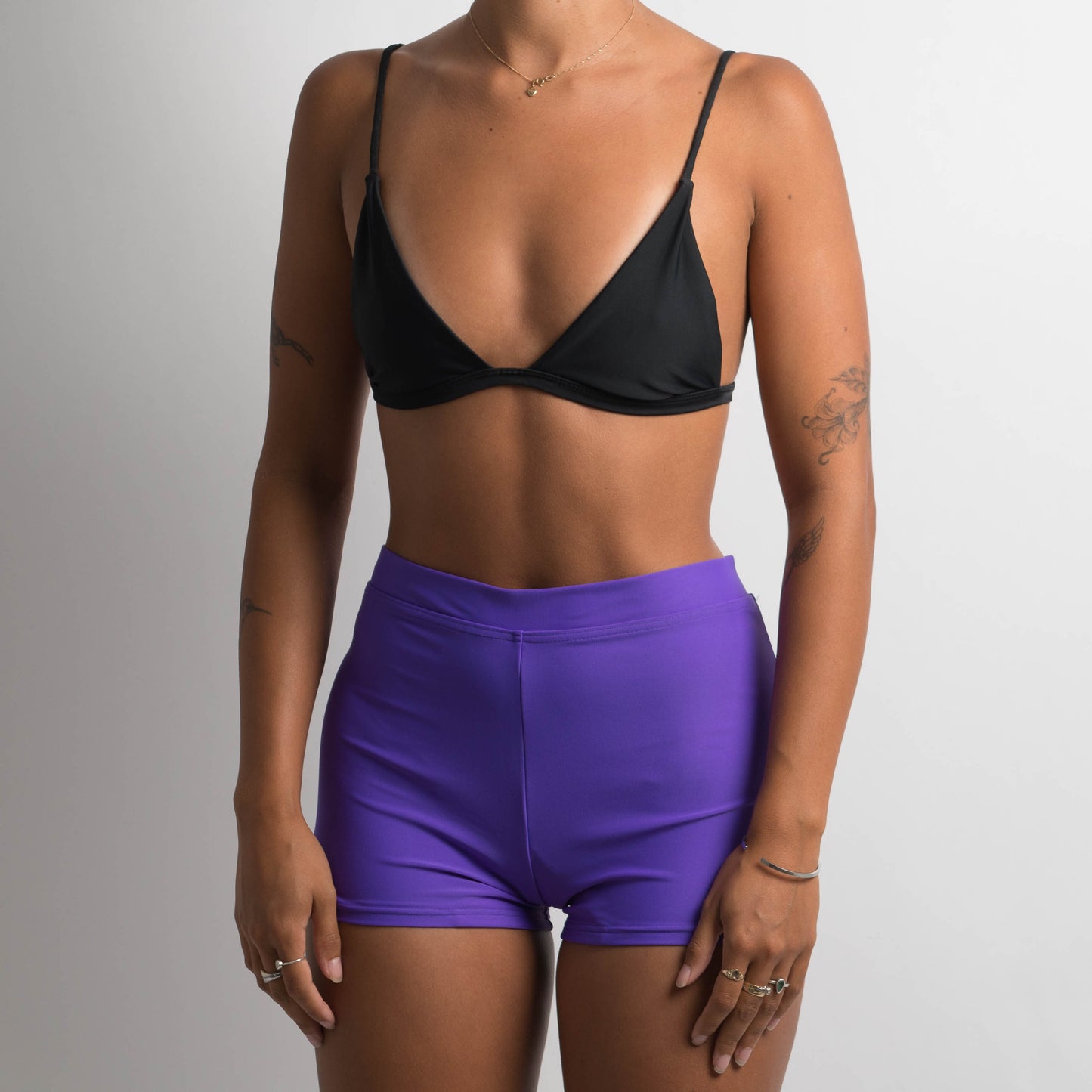 PURPLE SWIM SHORTS