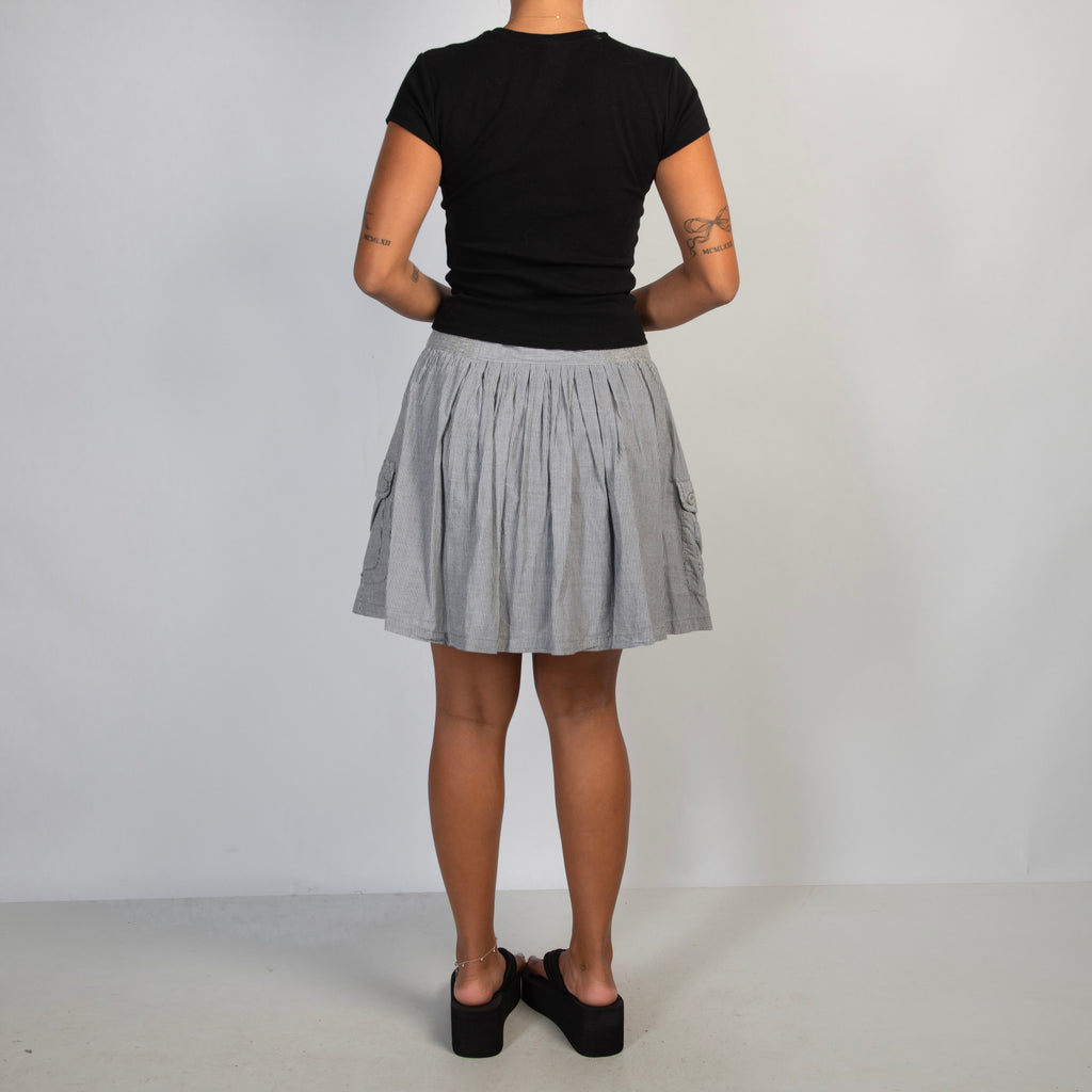 PINSTRIPE COTTON SKIRT