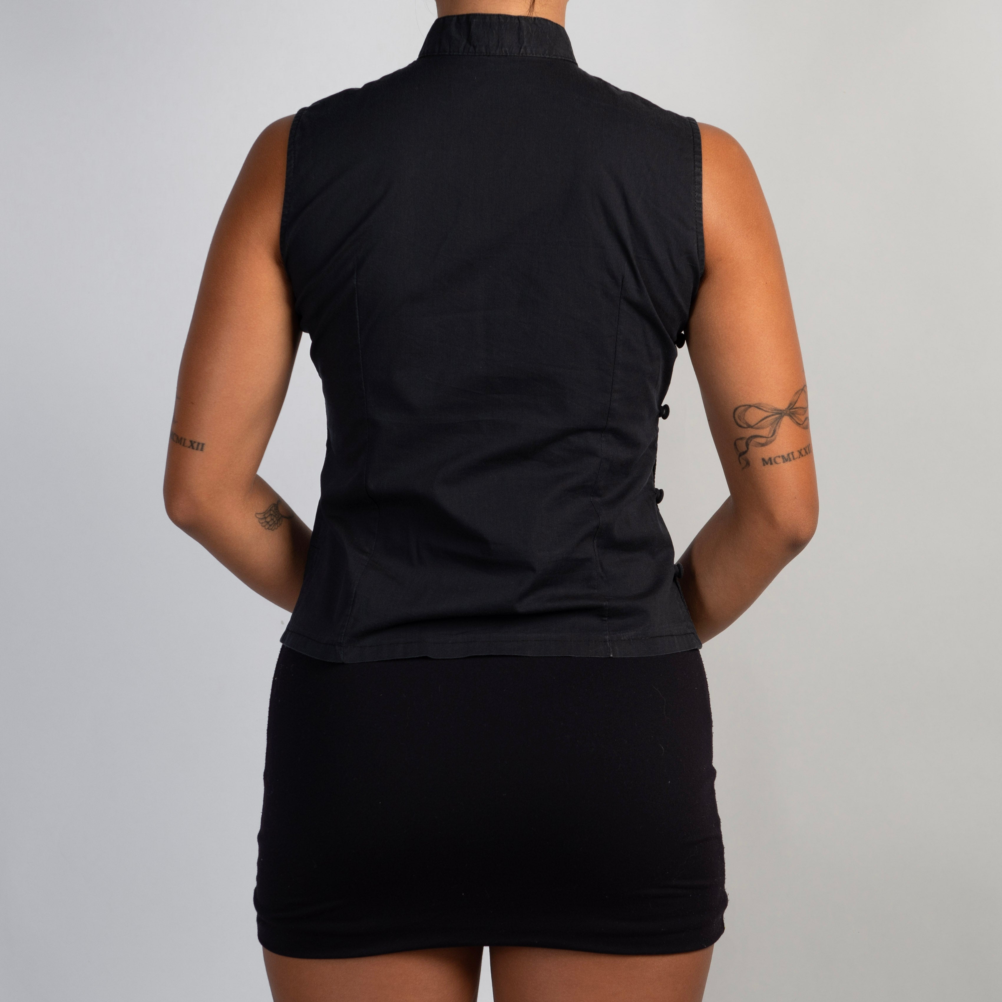 BLACK QIPAO TOP