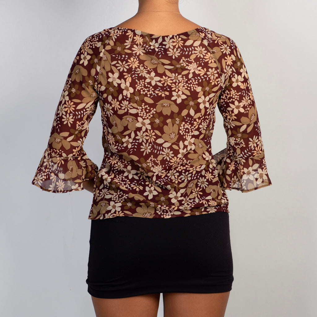 FLORAL MILKMAID TOP