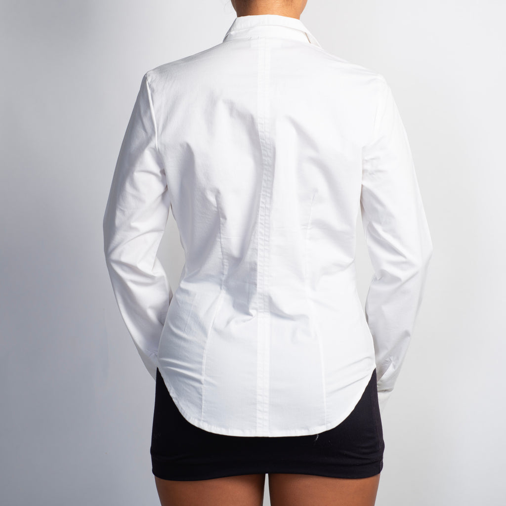 WHITE LONG SLEEVE BLOUSE
