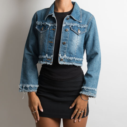 Y2K CROP DENIM JACKET