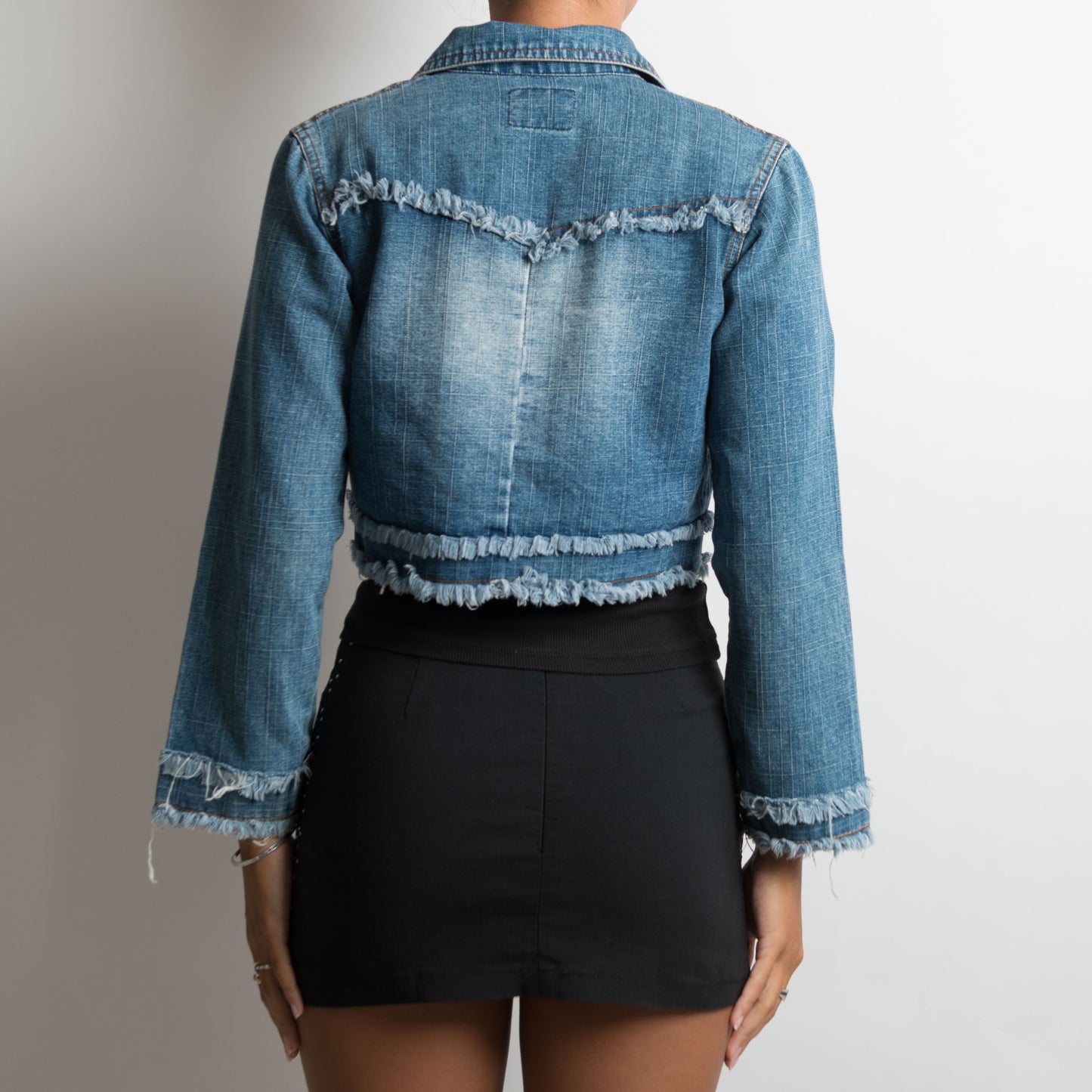 Y2K CROP DENIM JACKET