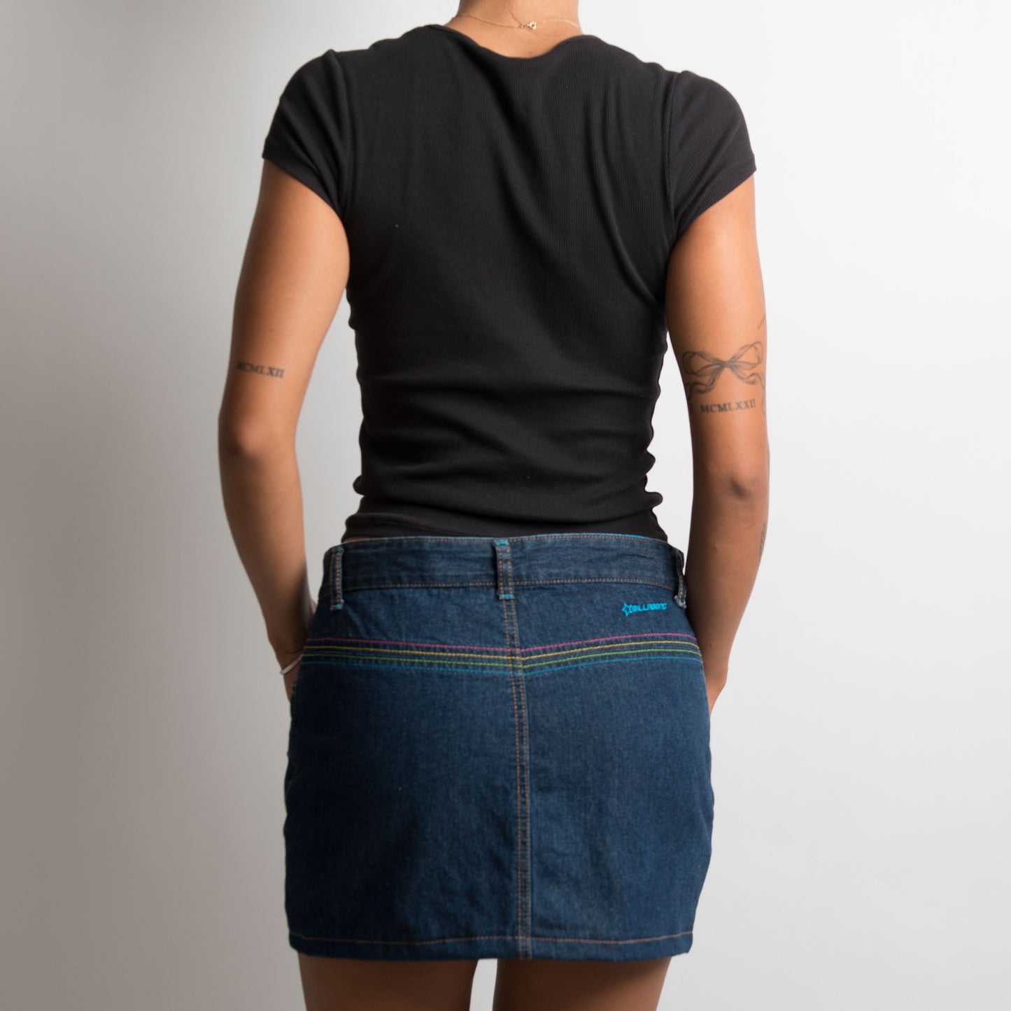 DARK DENIM MINI SKIRT