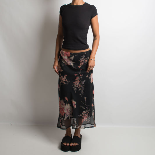 FLORAL MIDI SKIRT