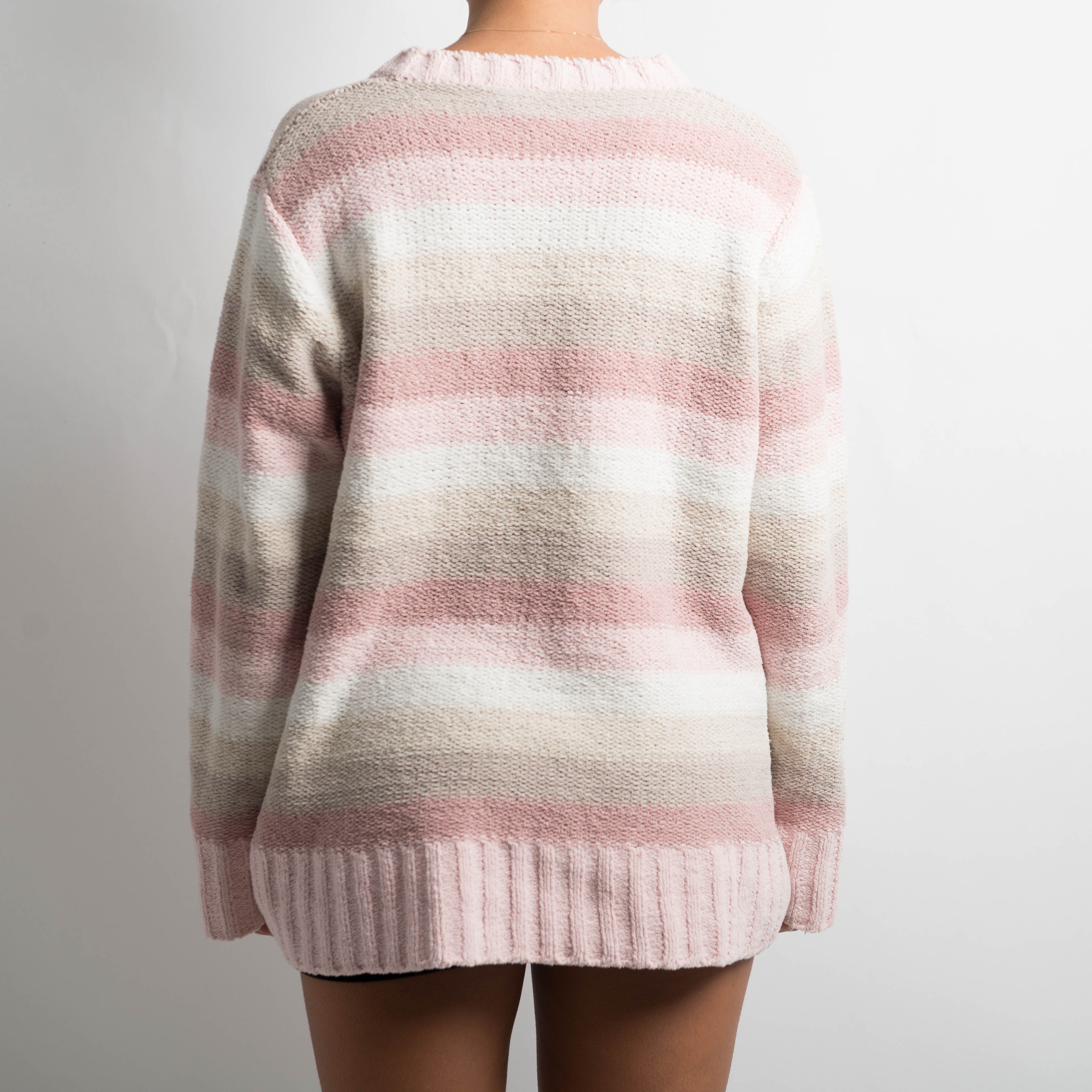 STRIPED CHENILLE SWEATER