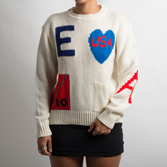 CREAM KNIT SWEATER