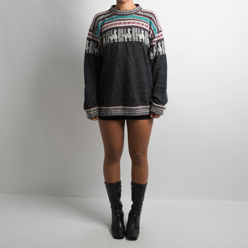 AZTEC KNIT SWEATER