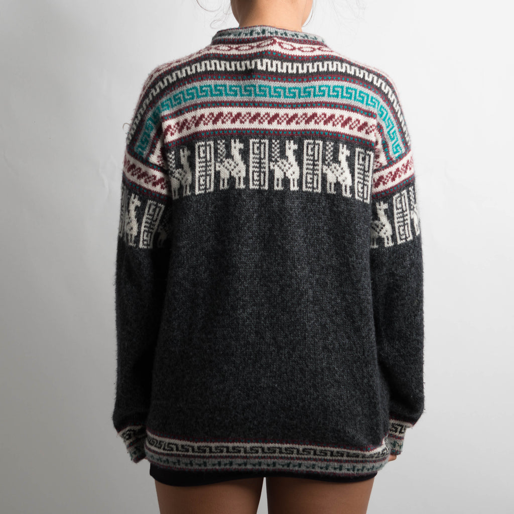 AZTEC KNIT SWEATER