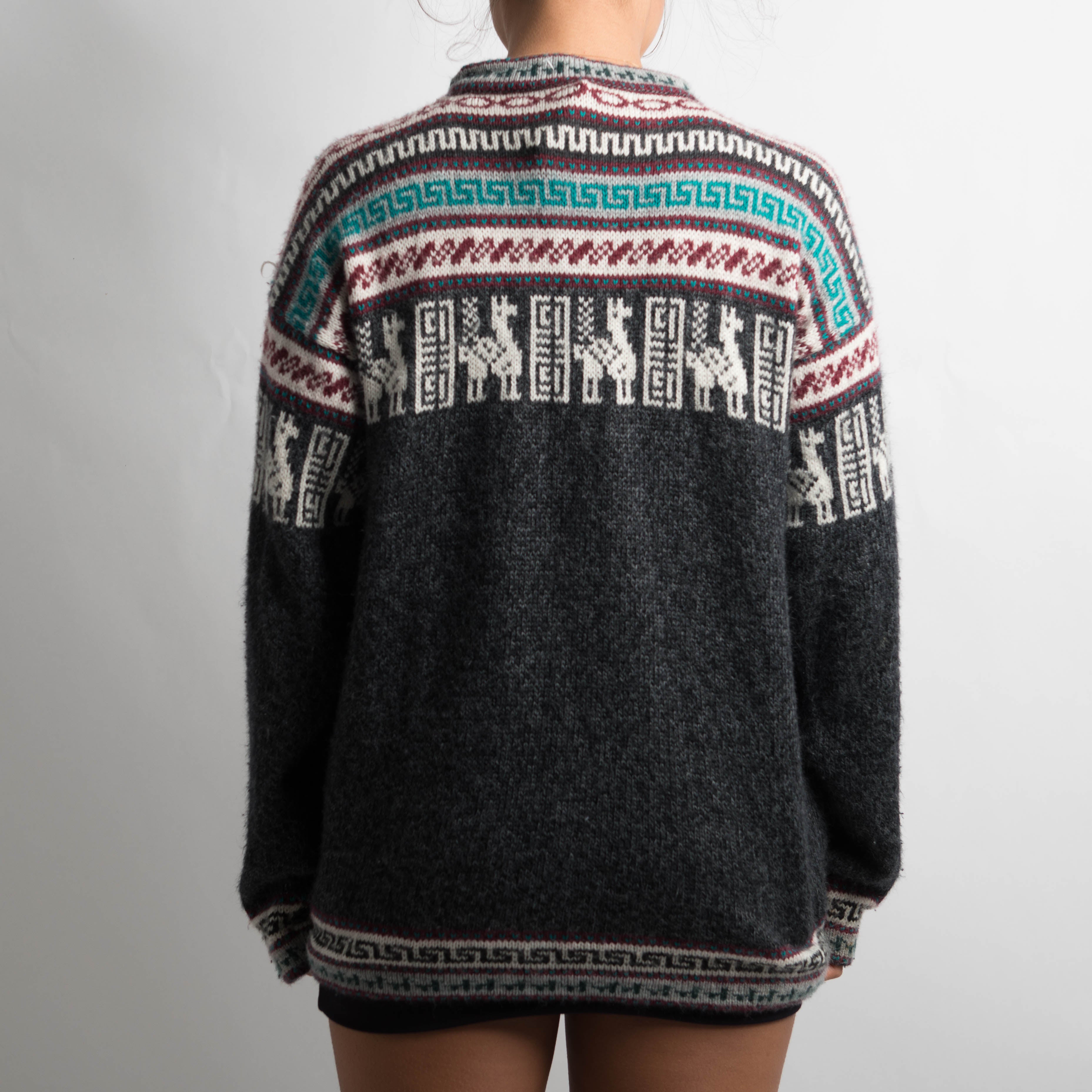 AZTEC KNIT SWEATER