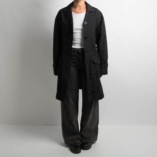 BLACK LIGHTWEIGHT COAT