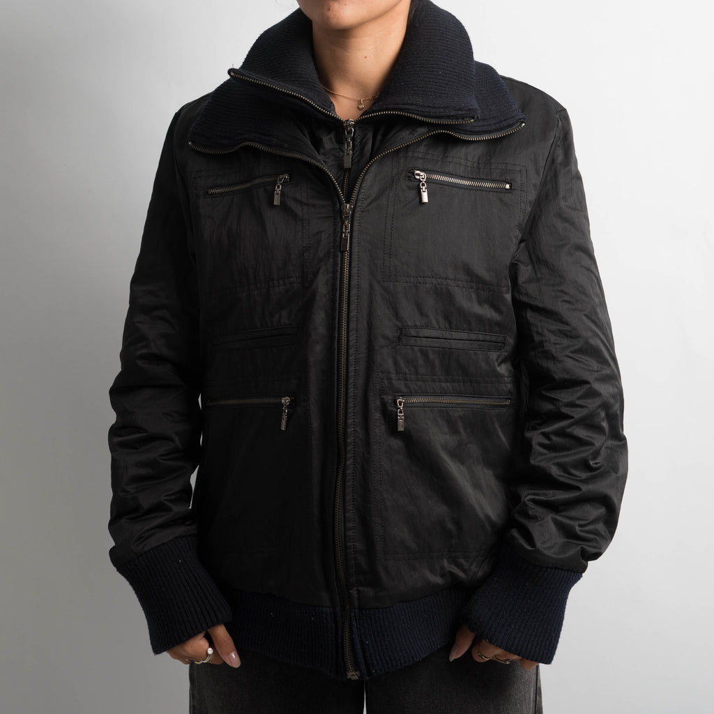 BLACK LAYERED JACKET