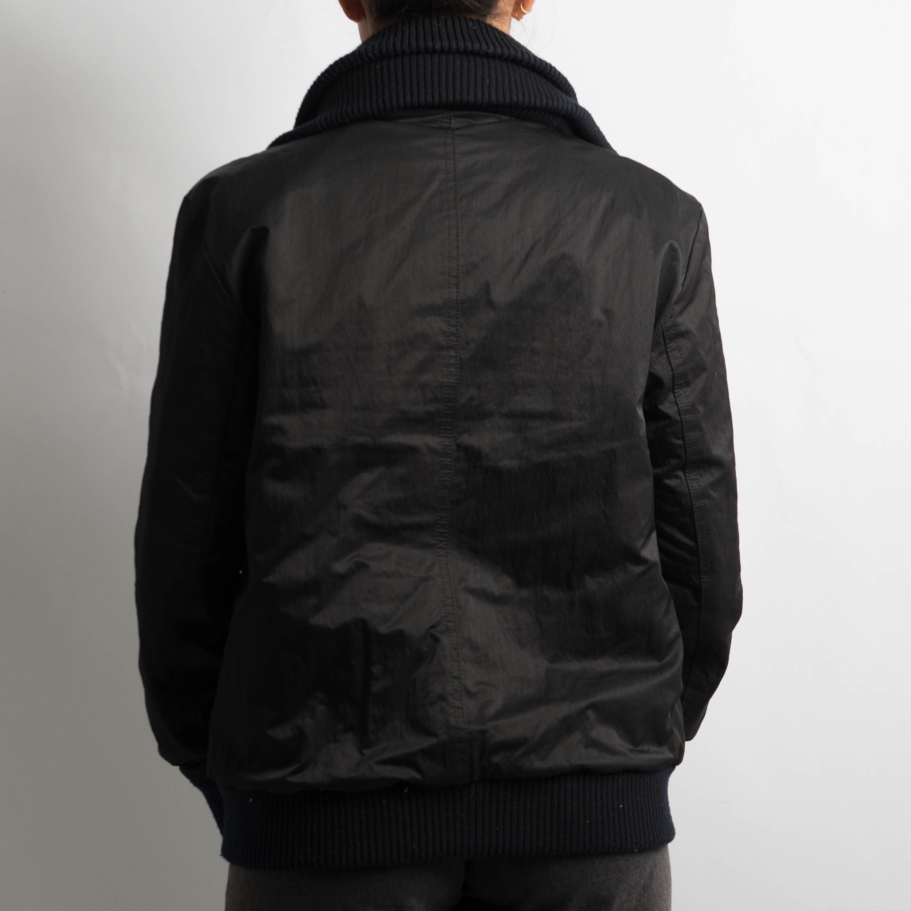 BLACK LAYERED JACKET