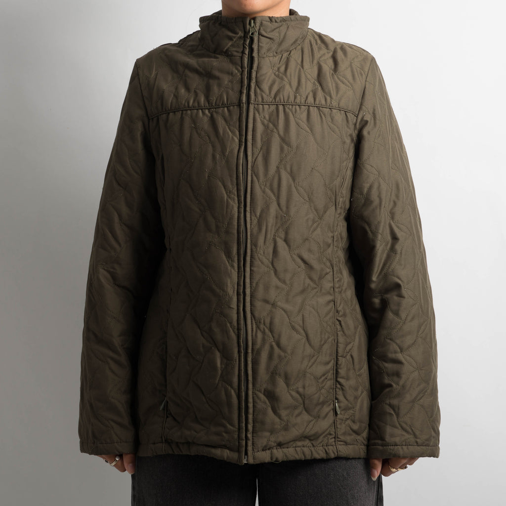 KHAKI QUILTED JACKET