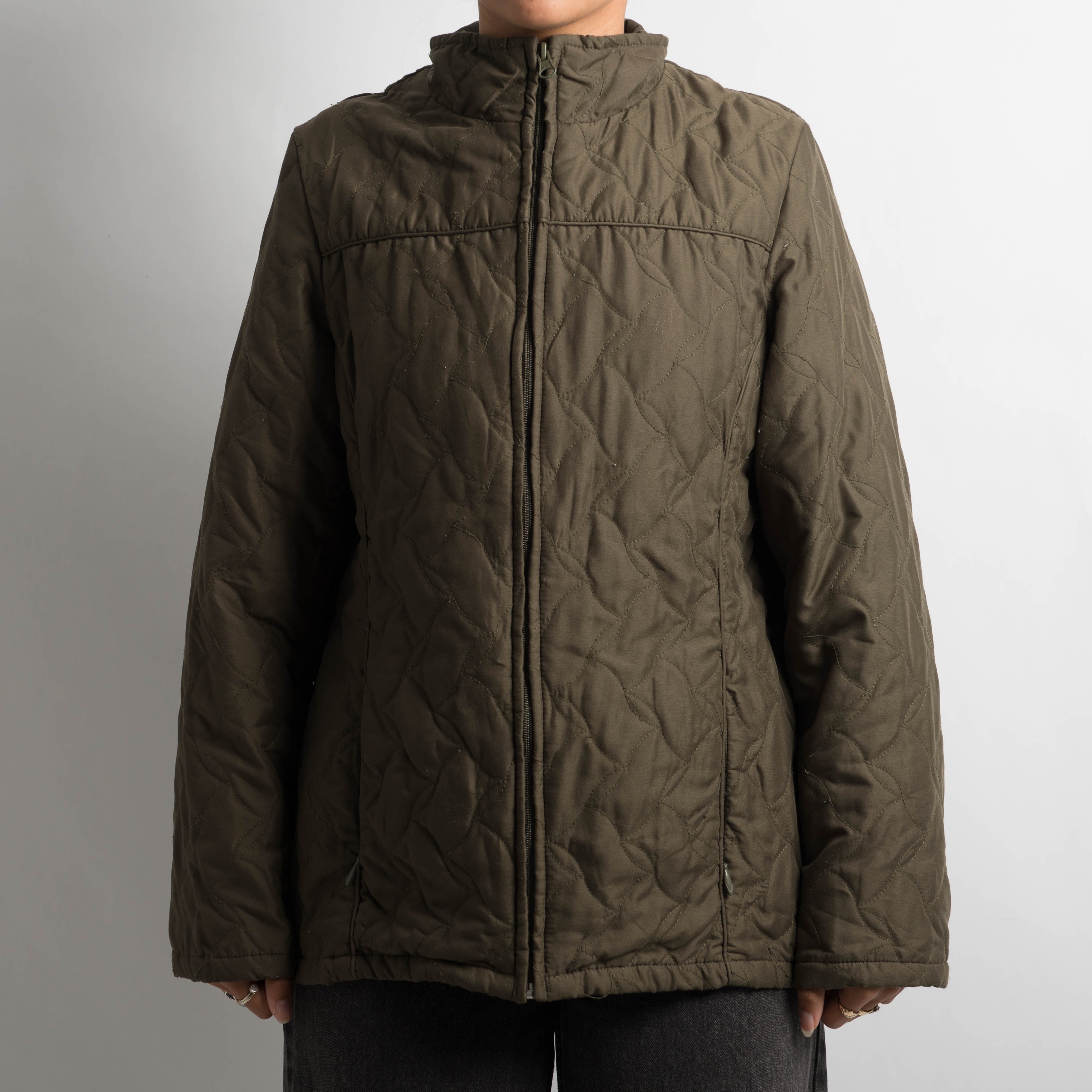 KHAKI QUILTED JACKET