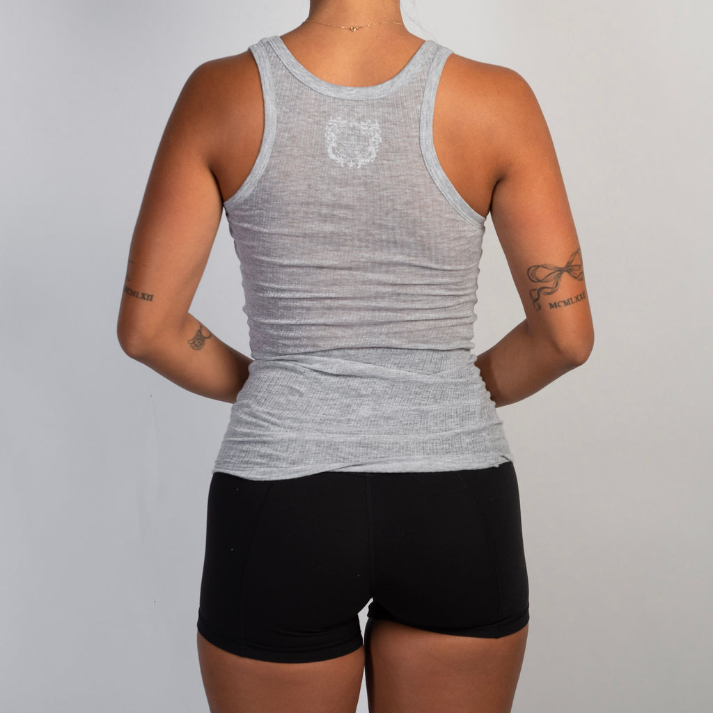 SHEER GREY TANK TOP