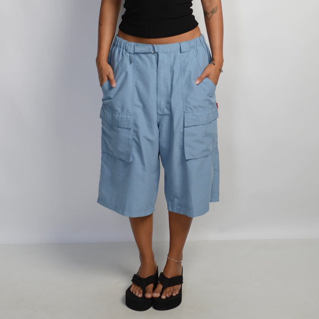 BLUE BAGGY CARGO SHORTS
