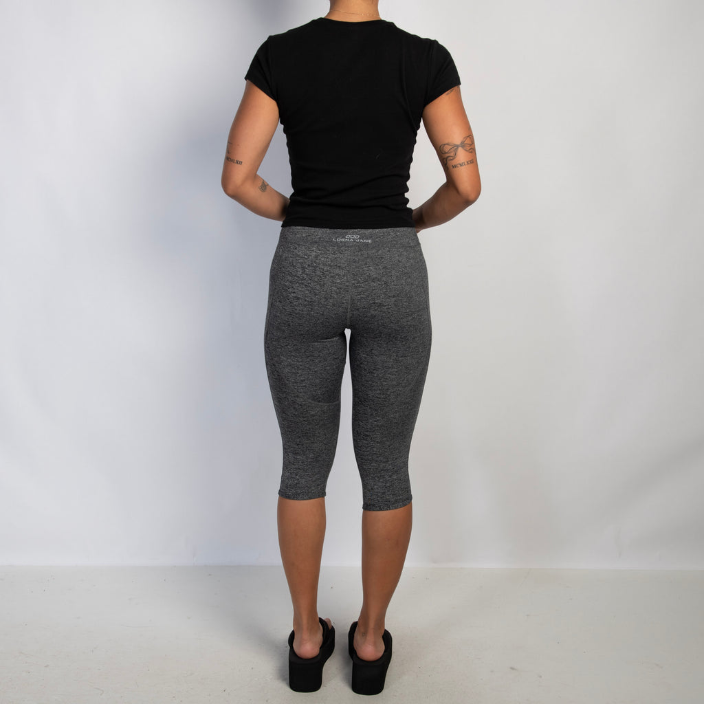CHARCOAL CROP TIGHTS