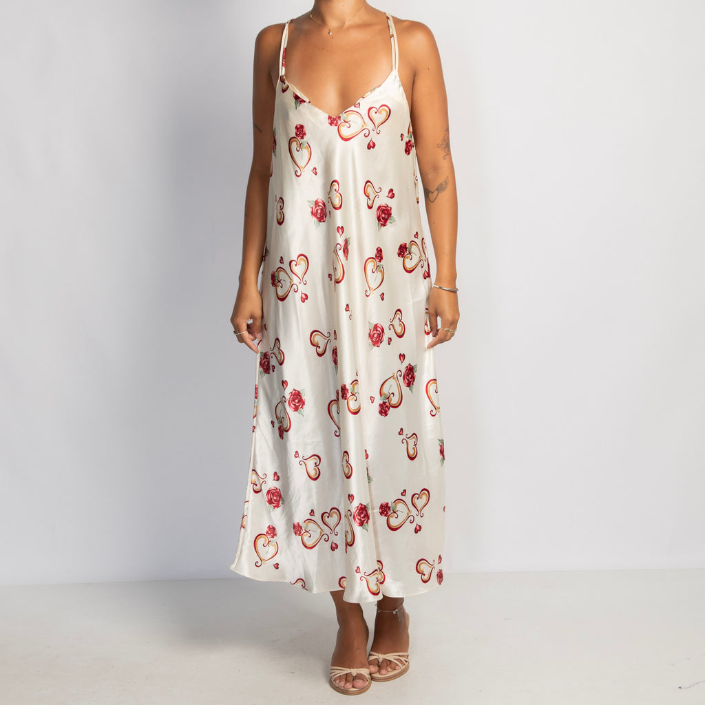 HEART SATIN NIGHTGOWN