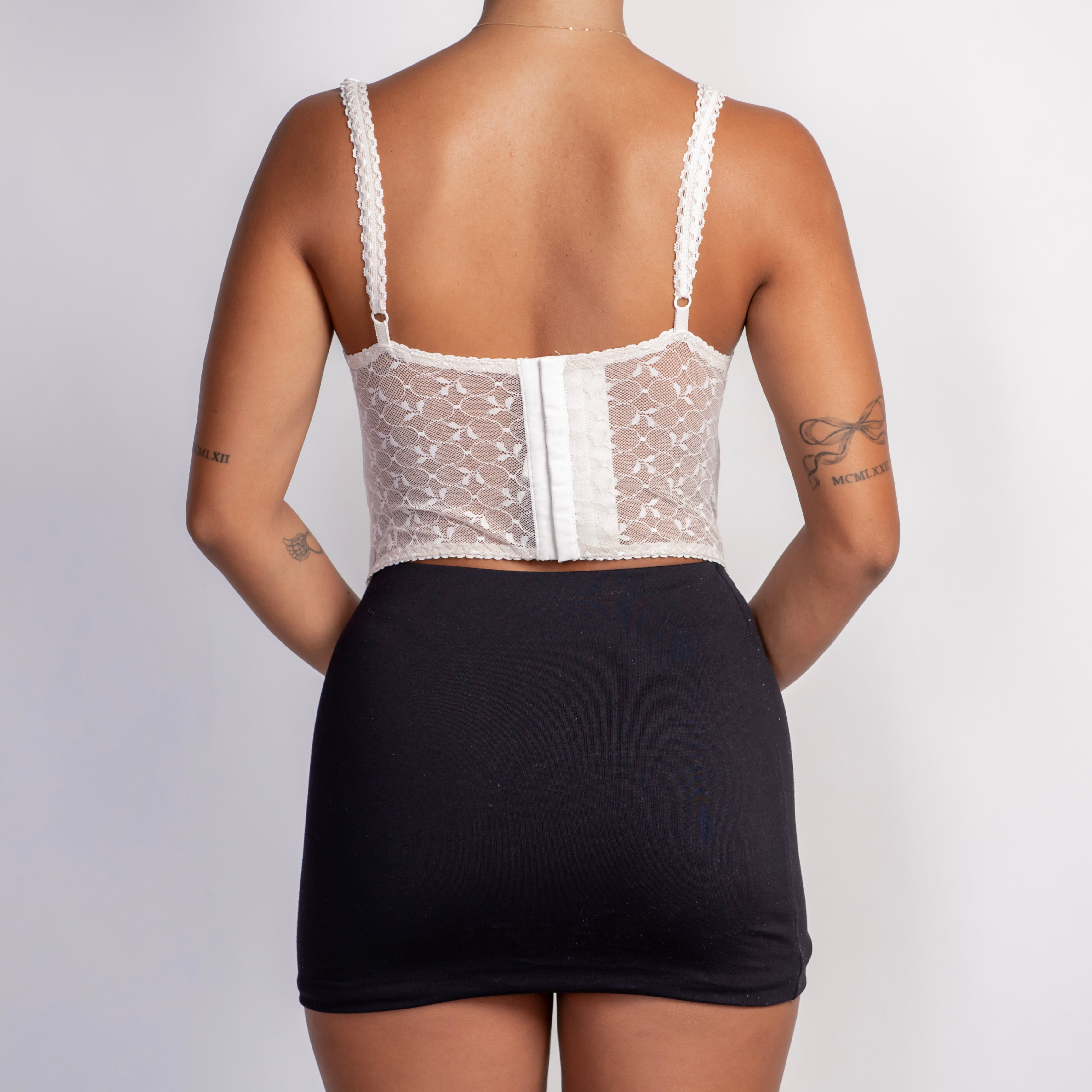 OFF WHITE LACE BUSTIER