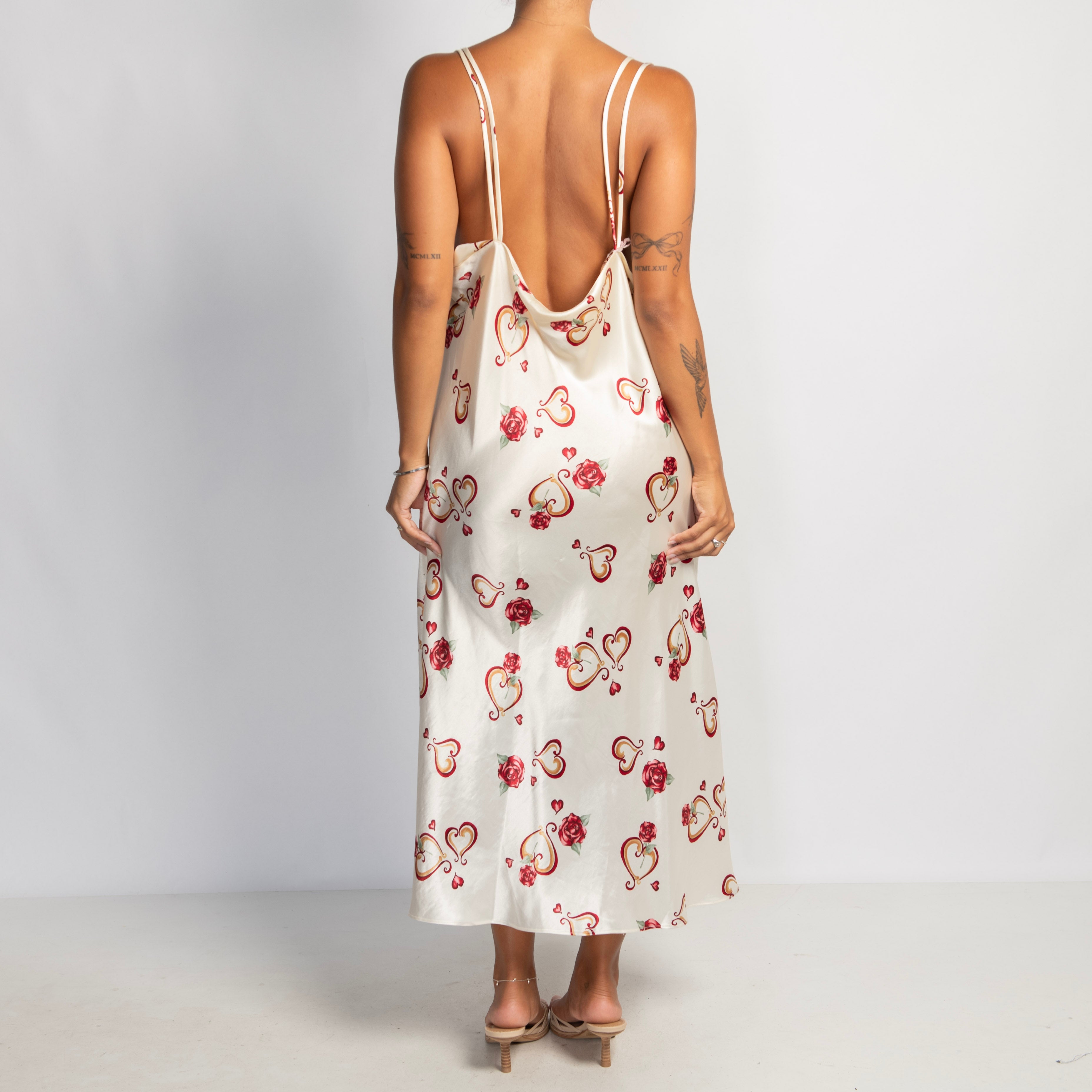HEART SATIN NIGHTGOWN