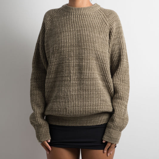 KHAKI MARLE KNIT