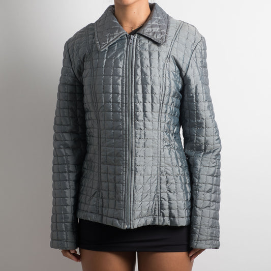 QUILTED SILVER JACKET