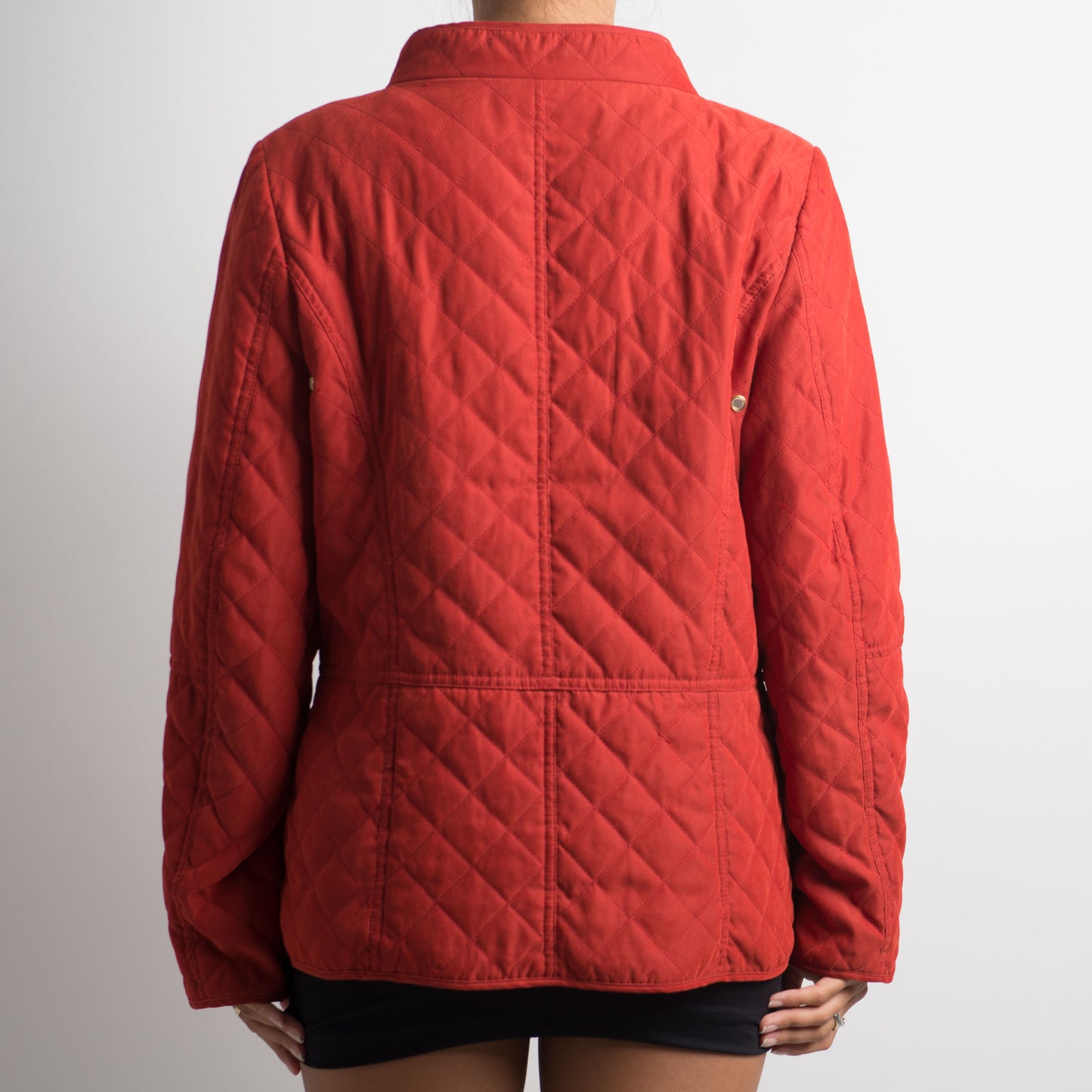 BLOOD ORANGE QUILTED JACKET