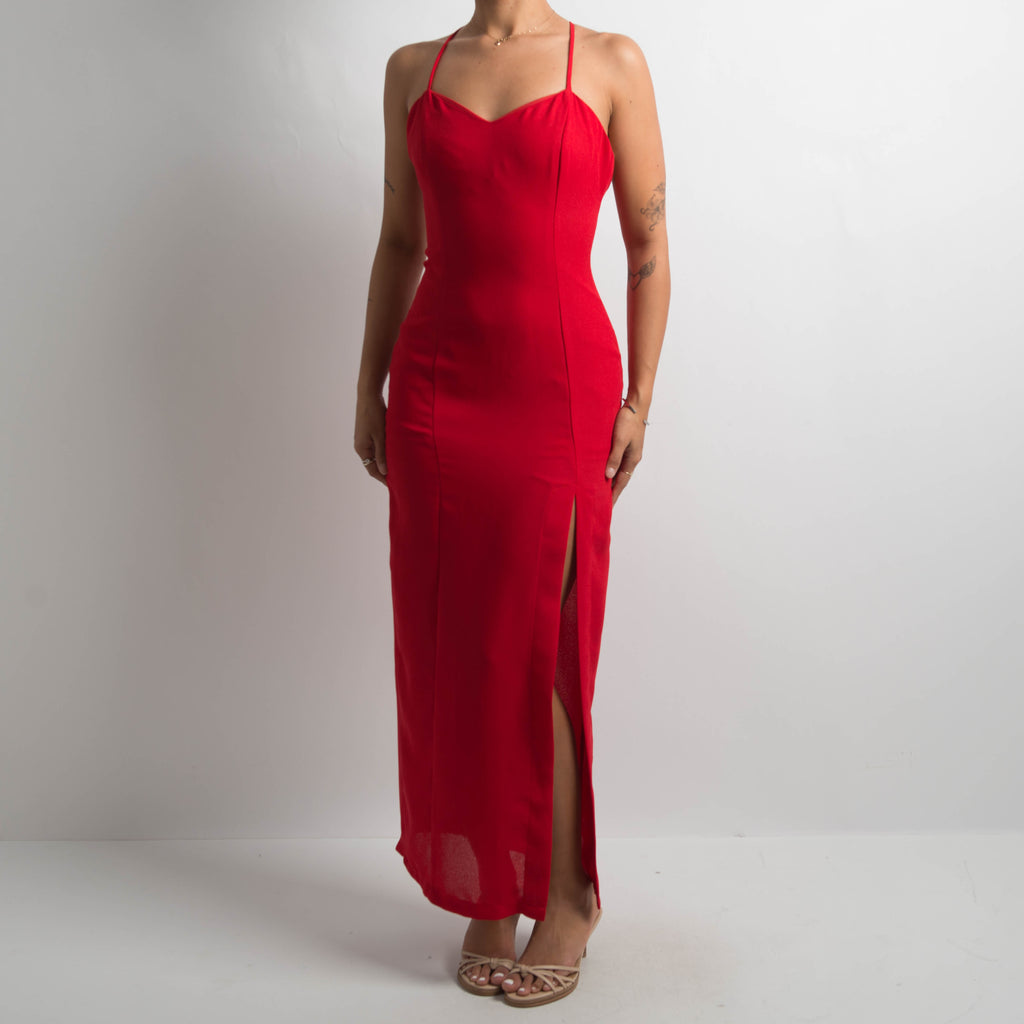 RED EVENING DRESS
