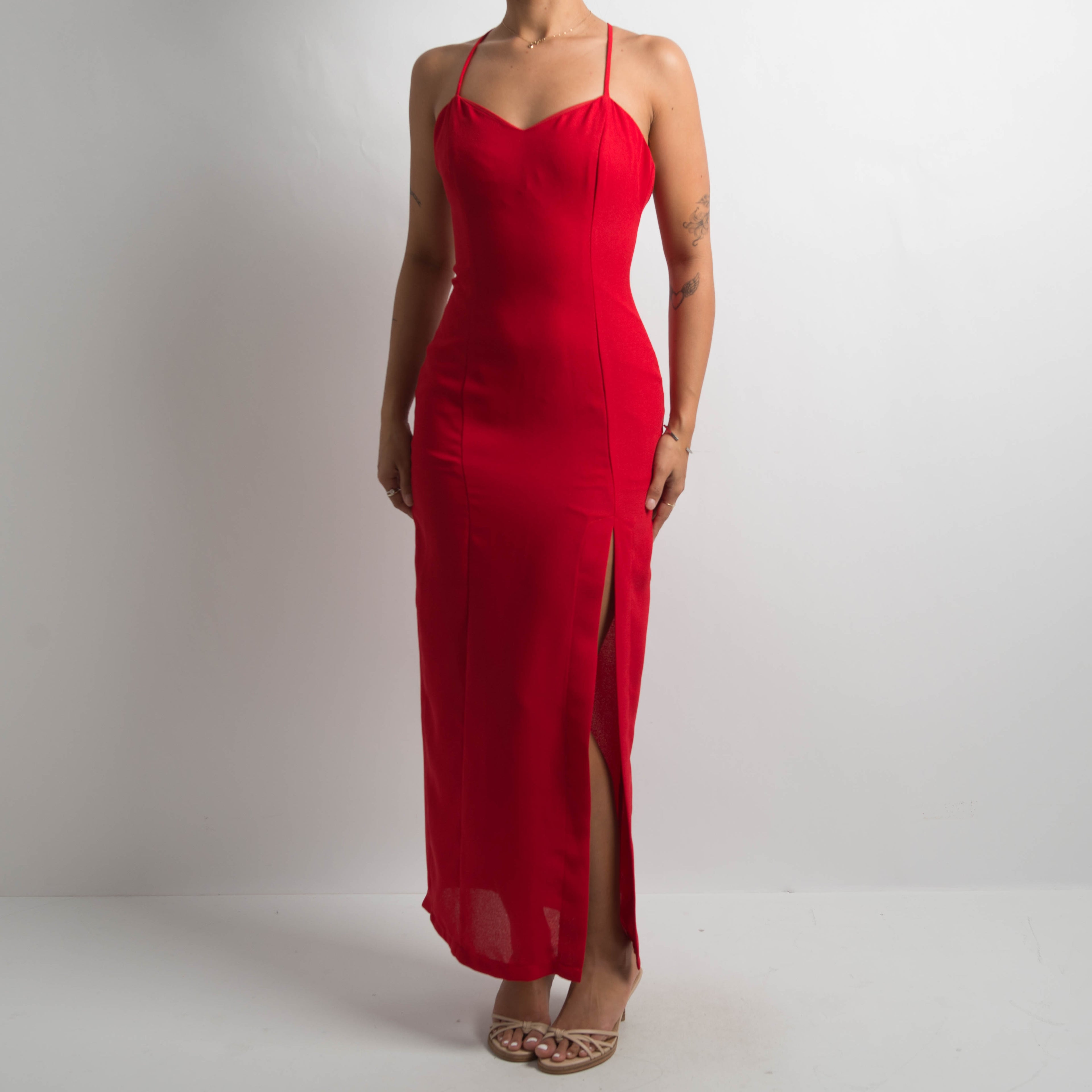 RED EVENING DRESS