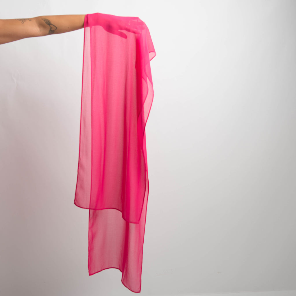 PINK LAYERED DRESS + SCARF