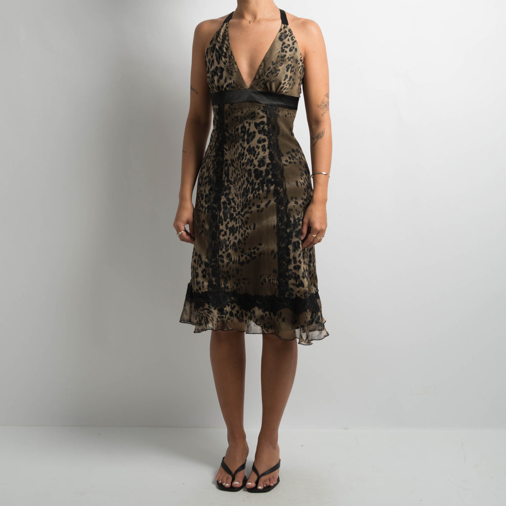 ANIMAL PRINT MIDI DRESS