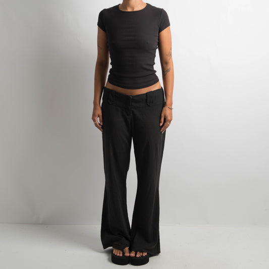 BLACK BOOTCUT PANTS