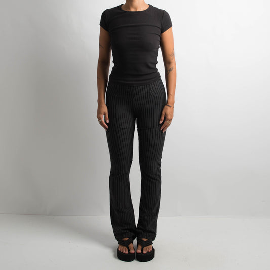 PINSTRIPE BOOTCUT PANTS