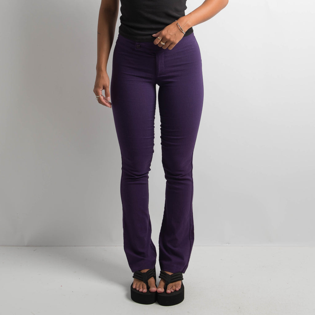 PURPLE SLIM FIT TROUSERS
