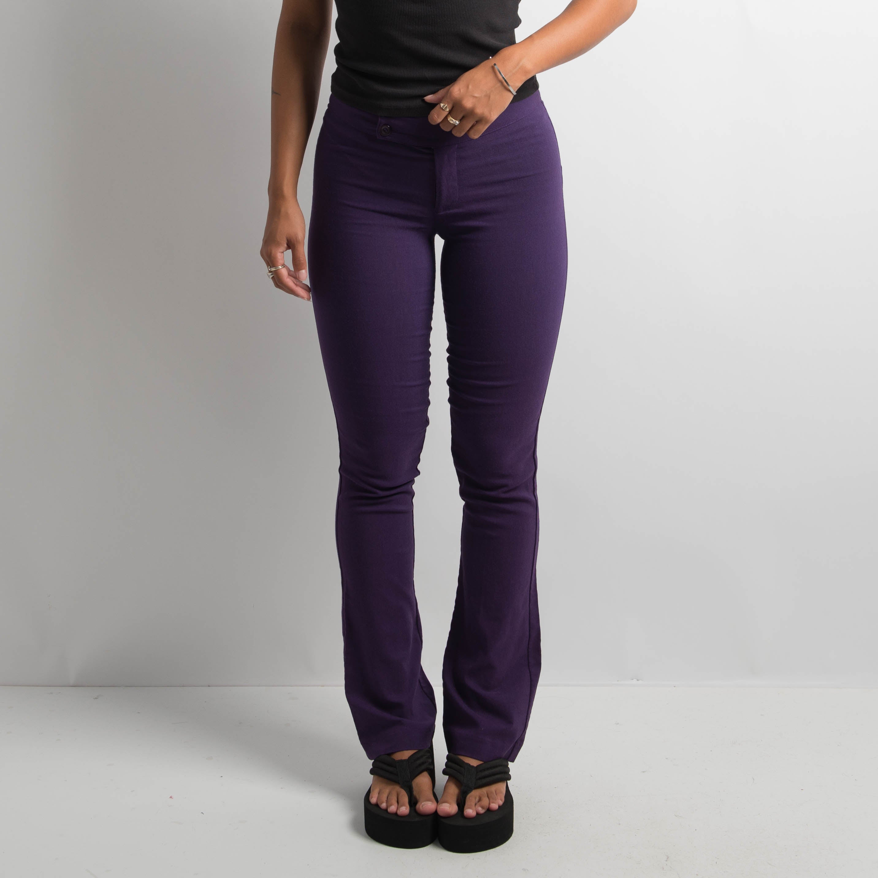 PURPLE SLIM FIT TROUSERS