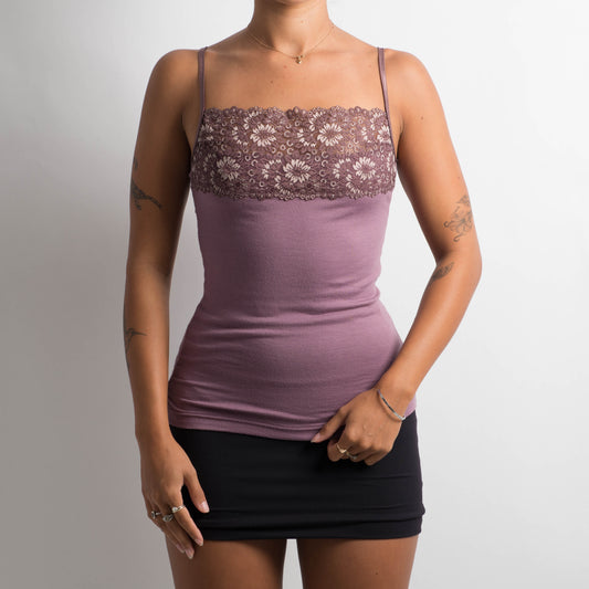 PURPLE LACE CAMISOLE