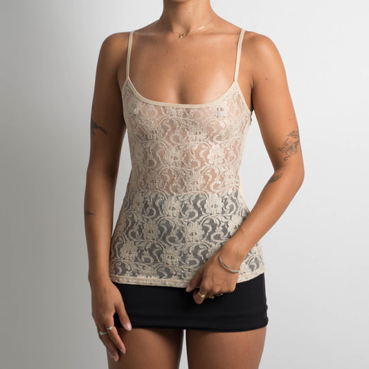 NUDE LACE CAMISOLE