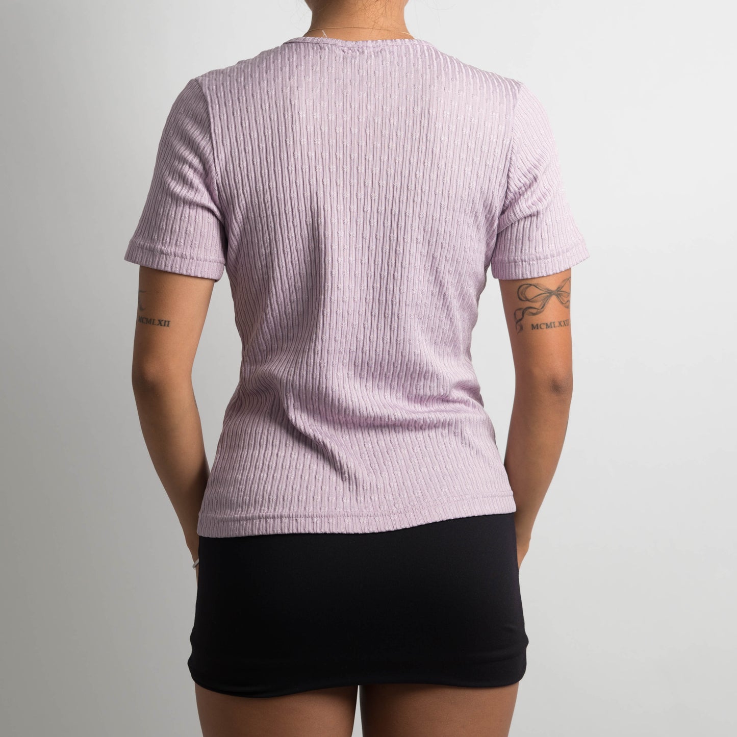 LILAC TEXTURED TSHIRT