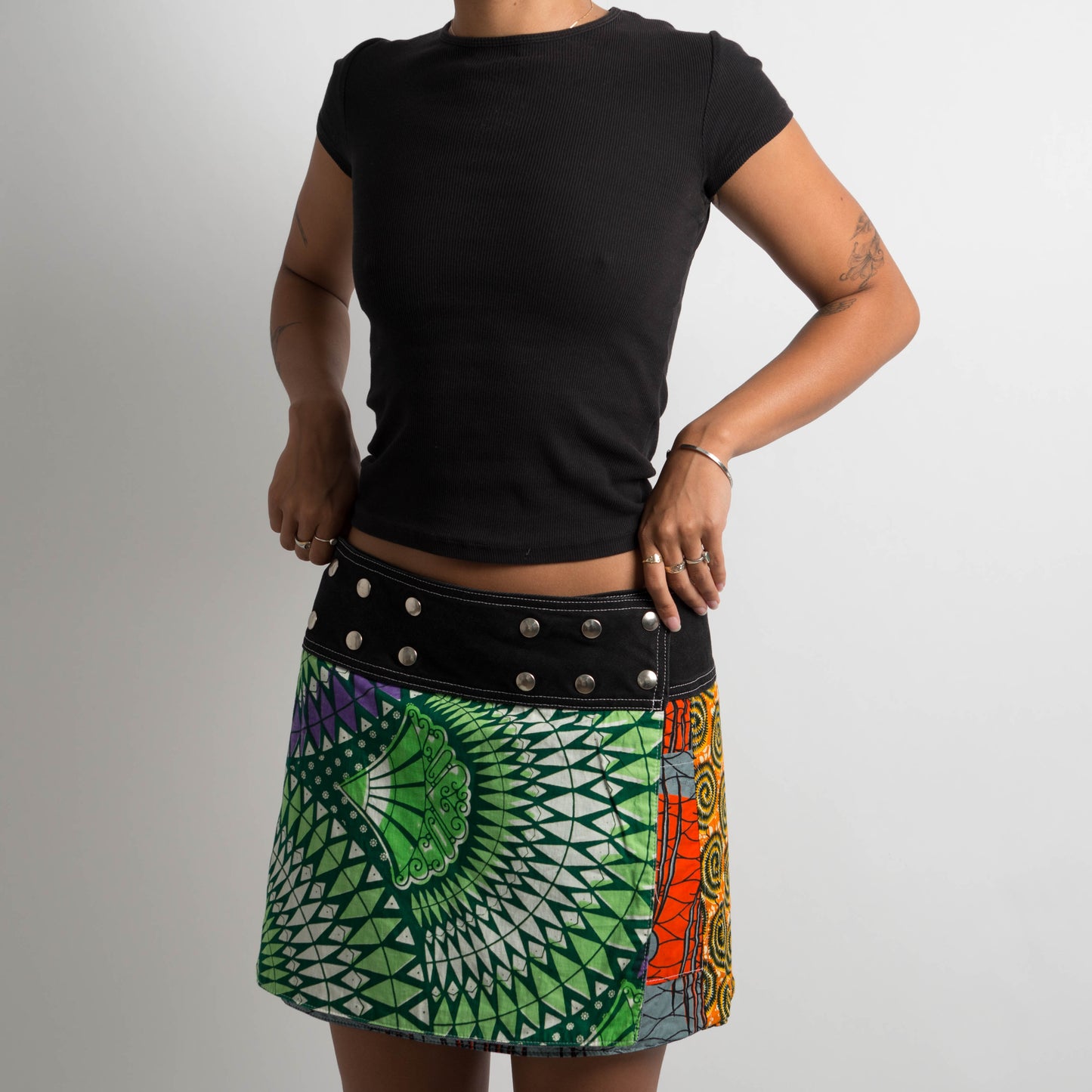 REVERSIBLE WRAP SKIRT