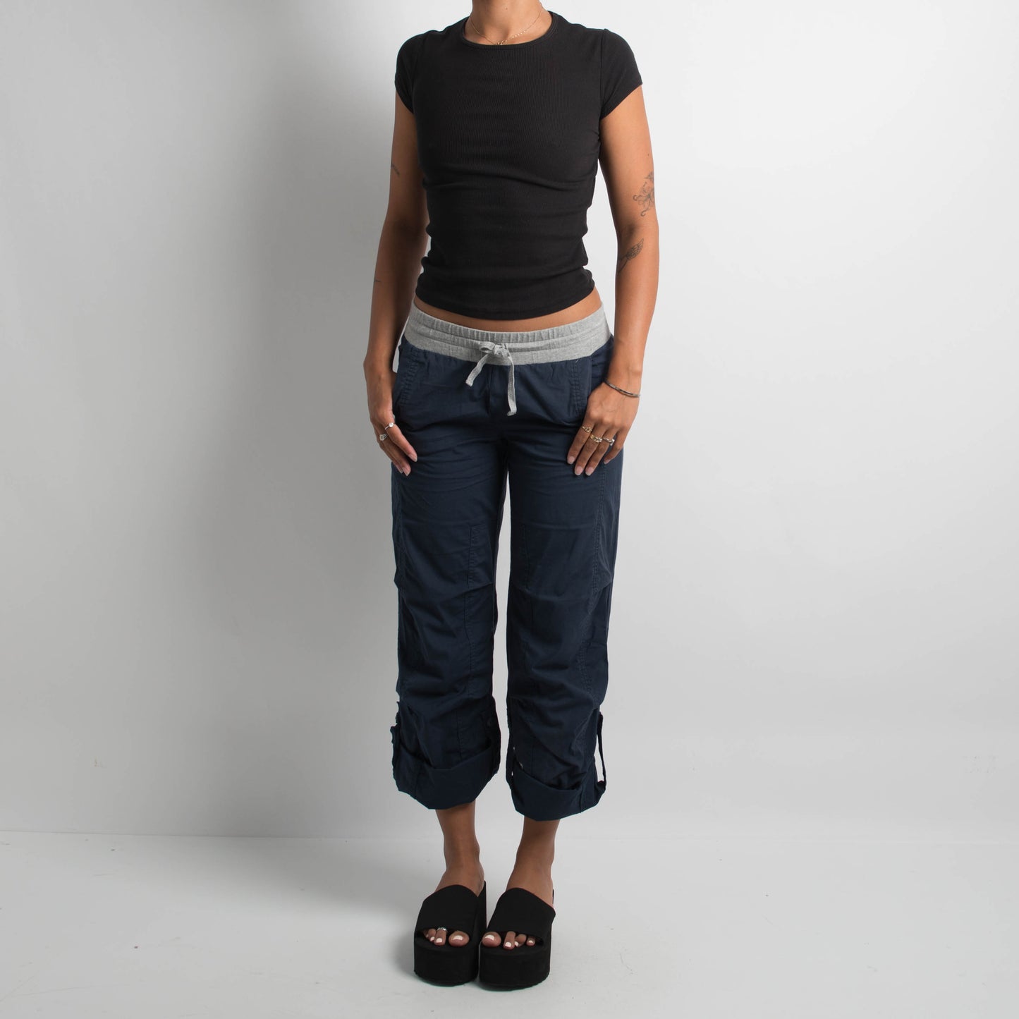 NAVY FLASHDANCE PANTS