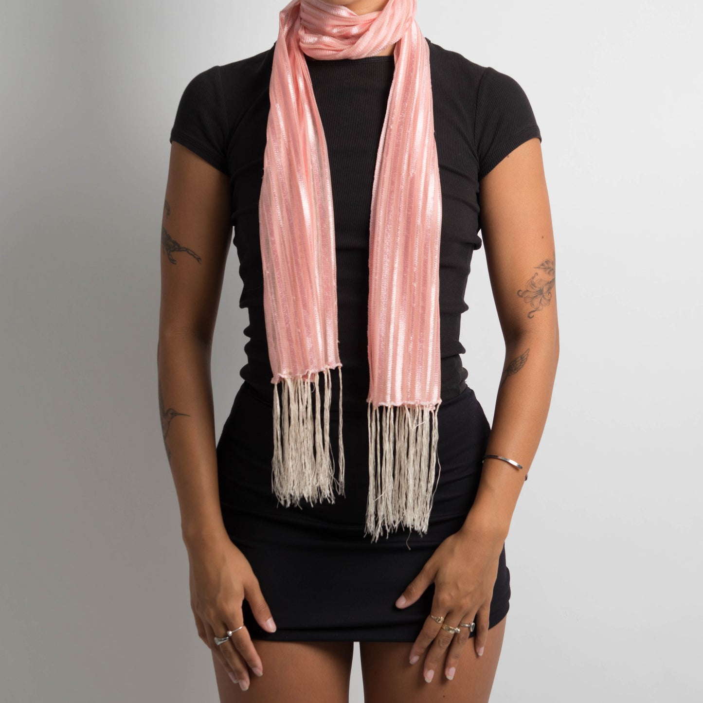 SHEER PINK SCARF