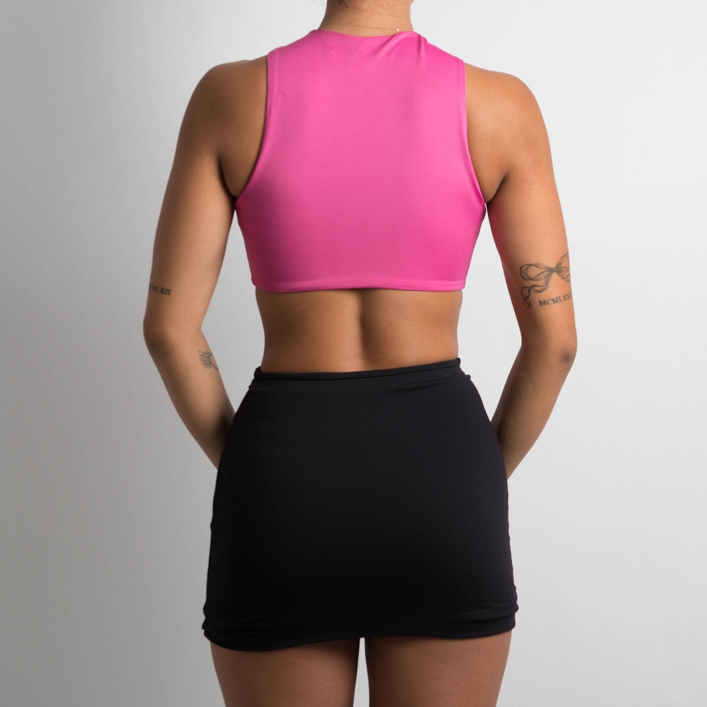 MULTI WEAR PINK CROP TOP