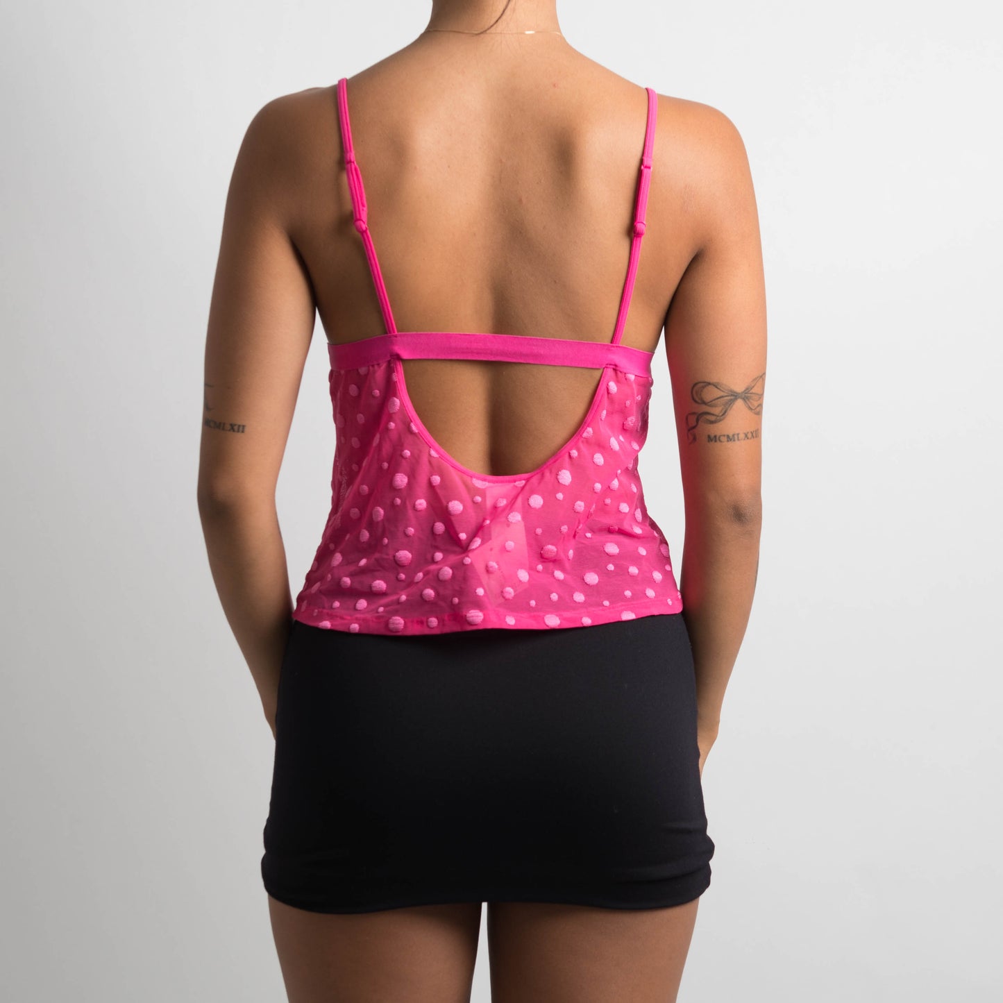 PINK POLKA DOT CAMISOLE