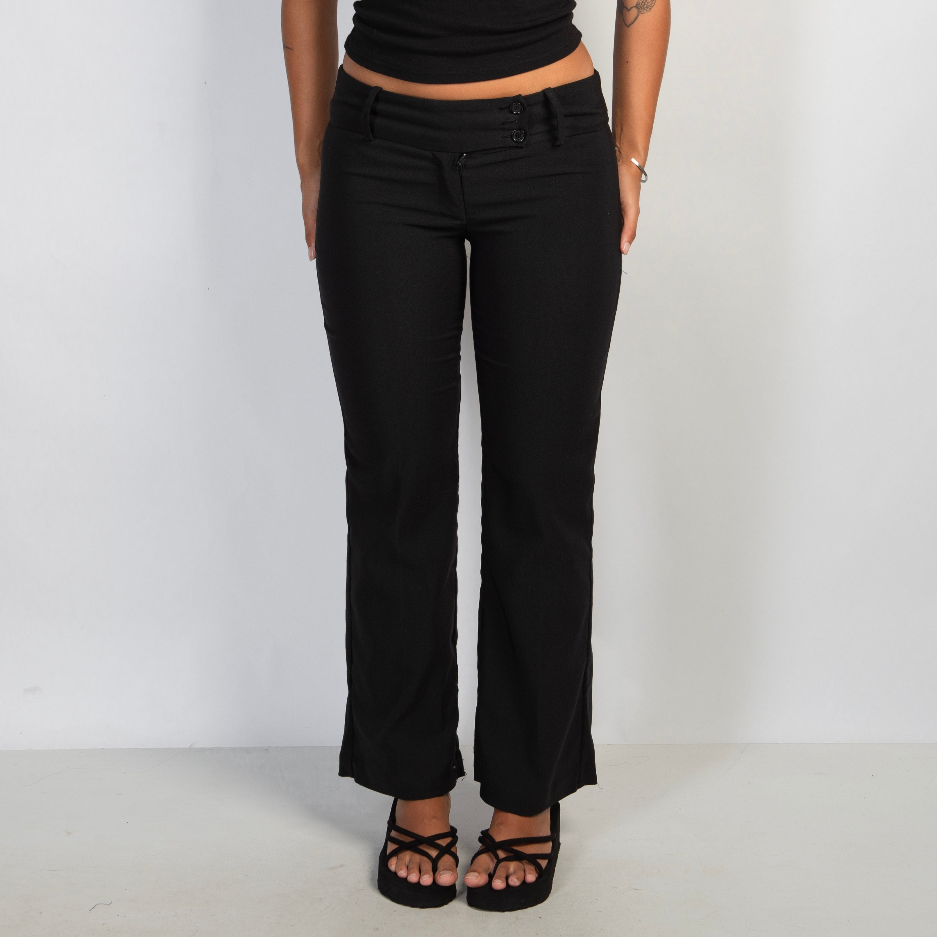 BLACK BOOTCUT PANTS