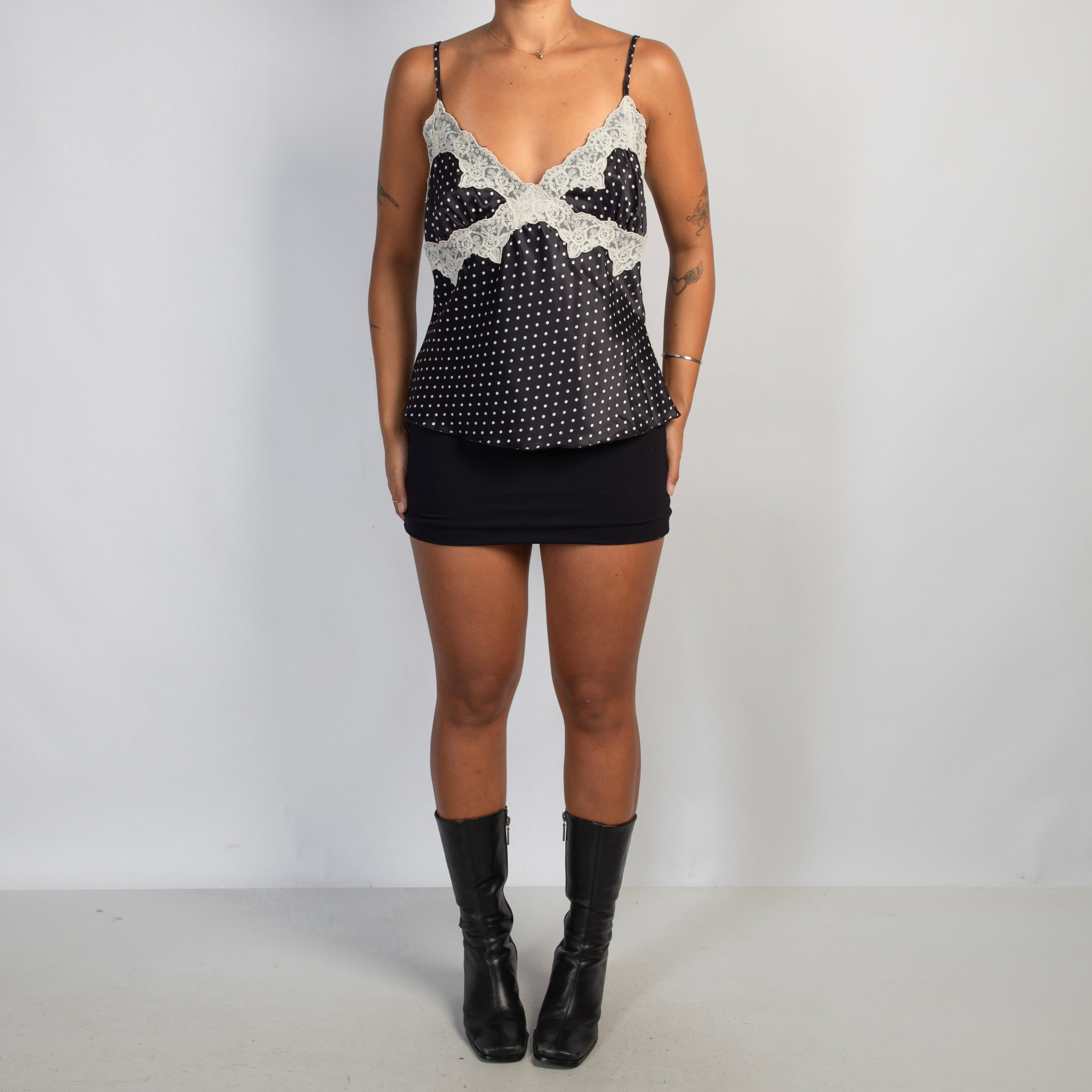 SATIN POLKA DOT CAMISOLE