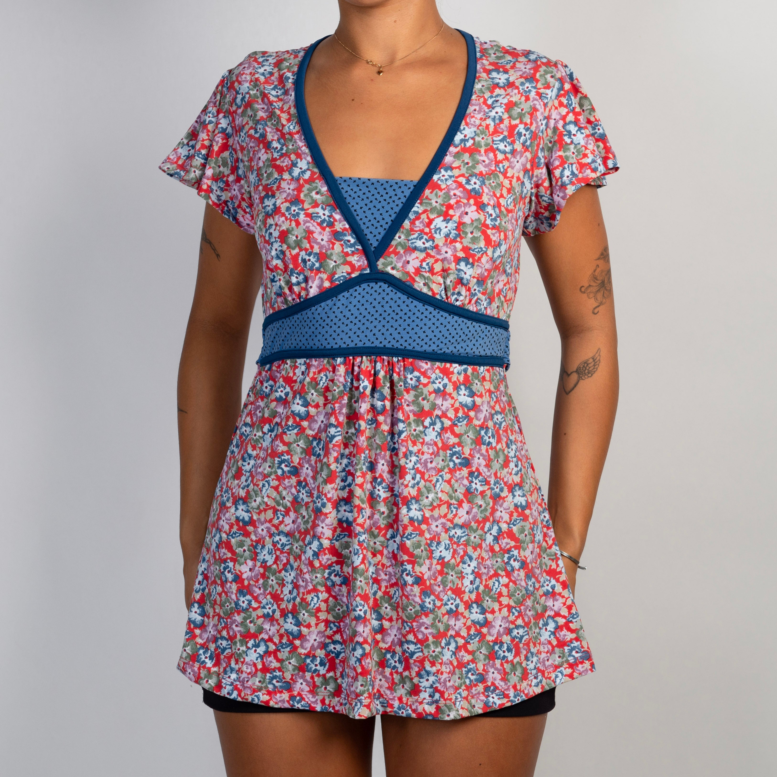 FLORAL BABYDOLL TOP