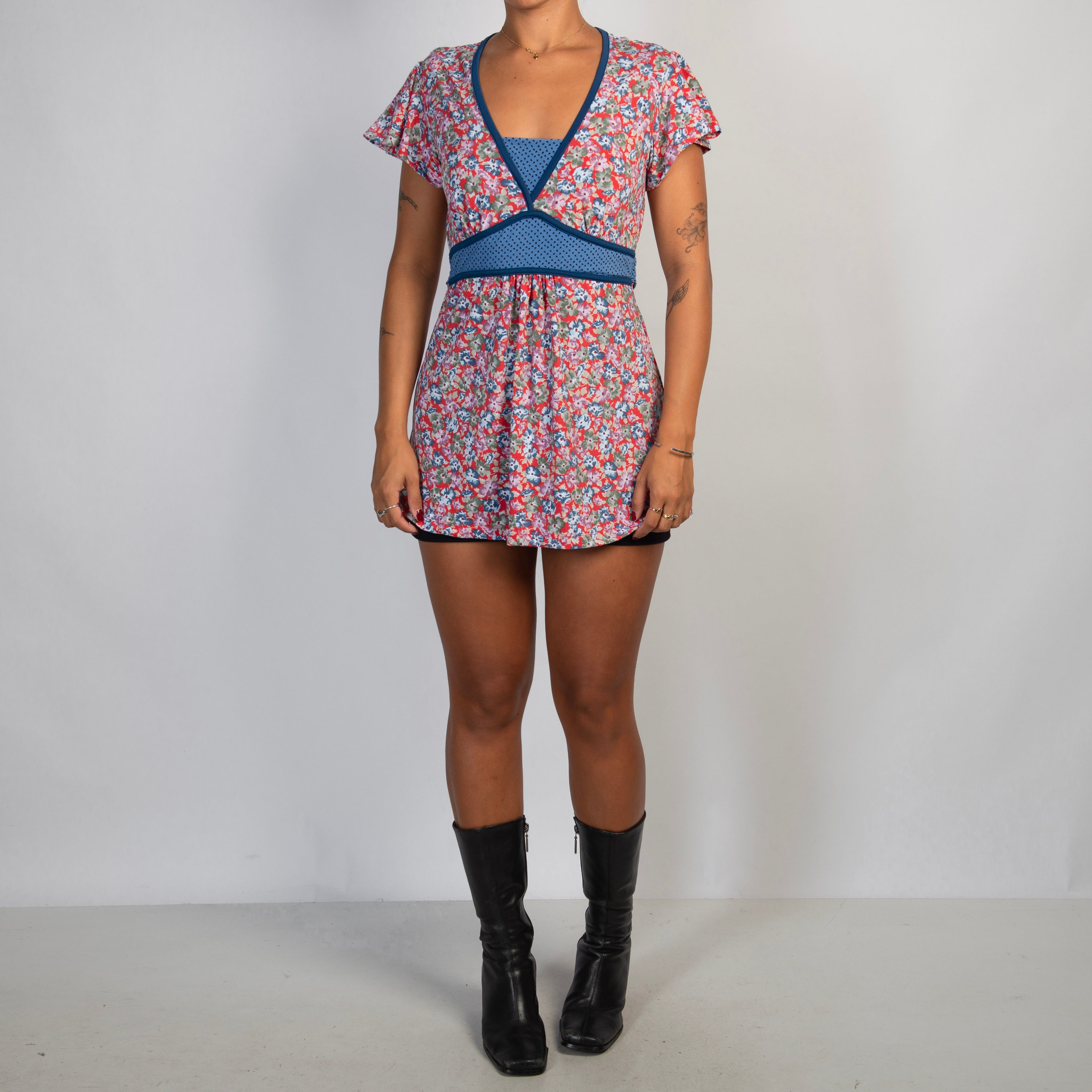 FLORAL BABYDOLL TOP